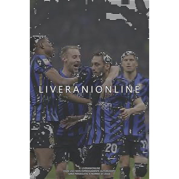ESULTANZA HAKAN CALHANOGLU DOPO GOL SU RIGORE CON DAVIDE FRATTESI -INTER - LAZIO Coppa Italia Frecciarossa - quarti di finale 25.02.2025 ©PAOLO GIAMPIETRI - AGENZIA ALDO LIVERANI SAS