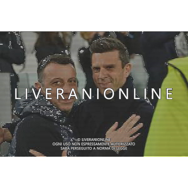 TVMV-Torino 26.02.2025 Allianz Stadium ©Manuela Viganti/Agenzia Aldo Liverani Juventus vs Empoli Quarti di Finale Coppa Italia Frecciarossa 2024/2025 Nella foto: Allenatore Roberto D\'aversa-Allenatore Thiago Motta ©Viganti - AGENZIA ALDO LIVERANI SAS