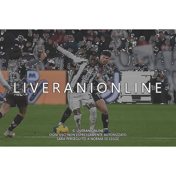 TVMV-Torino 26.02.2025 Allianz Stadium ©Manuela Viganti/Agenzia Aldo Liverani Juventus vs Empoli Quarti di Finale Coppa Italia Frecciarossa 2024/2025 Nella foto: randal kolo muani e liberato cacace ©Viganti - AGENZIA ALDO LIVERANI SAS