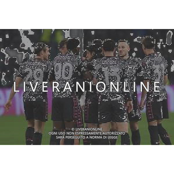 TVMV-Torino 26.02.2025 Allianz Stadium ©Manuela Viganti/Agenzia Aldo Liverani Juventus vs Empoli Quarti di Finale Coppa Italia Frecciarossa 2024/2025 Nella foto: esultanza empoli dopo il gol di youssef maleh ©Viganti - AGENZIA ALDO LIVERANI SAS