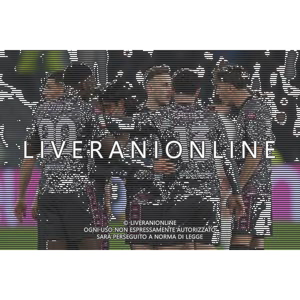 TVMV-Torino 26.02.2025 Allianz Stadium ©Manuela Viganti/Agenzia Aldo Liverani Juventus vs Empoli Quarti di Finale Coppa Italia Frecciarossa 2024/2025 Nella foto: esultanza empoli dopo il gol di youssef maleh ©Viganti - AGENZIA ALDO LIVERANI SAS