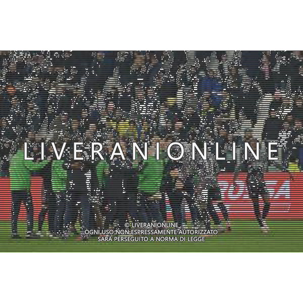TVMV-Torino 26.02.2025 Allianz Stadium ©Manuela Viganti/Agenzia Aldo Liverani Juventus vs Empoli Quarti di Finale Coppa Italia Frecciarossa 2024/2025 Nella foto: Esultanze finali ©Viganti - AGENZIA ALDO LIVERANI SAS