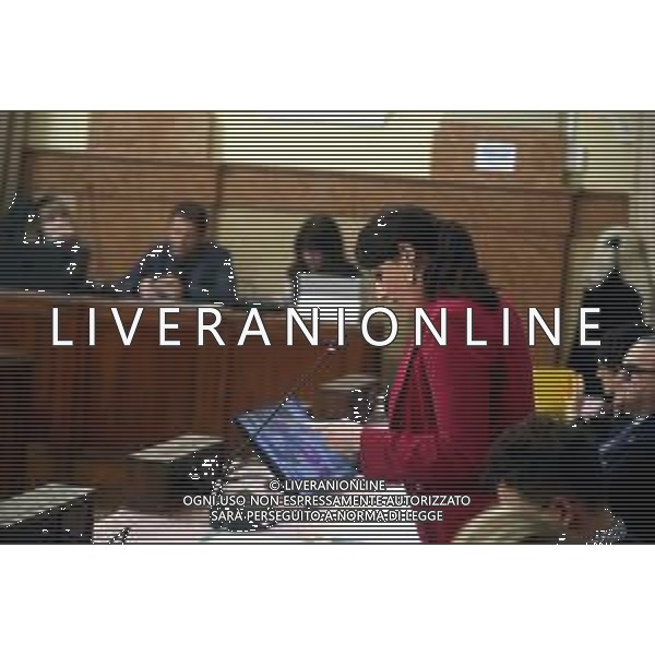 IMOLA 27 02 2025 CONSIGLIO COMUNALE ACCORDO DI AMBITO METROPOLITANO PER LA REALIZZAZIONE DI ATTIVITA’ ED INTERVENTI DI ACCOGLIENZA, ASCOLTO ED OSPITALITA’ PER DONNE MALTRATTATE O CHE HANNO SUBITO VIOLENZA EAPPROVAZIONE ADEGUAMENTO E AGEVOLAZIONI TARIFFARIE PER IL TRASPORTO PUBBLICO LOCALE DI LINEA NEL COMUNE DI IMOLA CON DECORRENZA NELLA FOTO VICE SINDACO ELISA SPADA ©SANNA - AGENZIA ALDO LIVERANI SAS