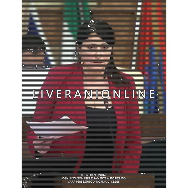 IMOLA 27 02 2025 CONSIGLIO COMUNALE ACCORDO DI AMBITO METROPOLITANO PER LA REALIZZAZIONE DI ATTIVITA’ ED INTERVENTI DI ACCOGLIENZA, ASCOLTO ED OSPITALITA’ PER DONNE MALTRATTATE O CHE HANNO SUBITO VIOLENZA EAPPROVAZIONE ADEGUAMENTO E AGEVOLAZIONI TARIFFARIE PER IL TRASPORTO PUBBLICO LOCALE DI LINEA NEL COMUNE DI IMOLA CON DECORRENZA NELLA FOTO VICE SINDACO ELISA SPADA ©SANNA - AGENZIA ALDO LIVERANI SAS