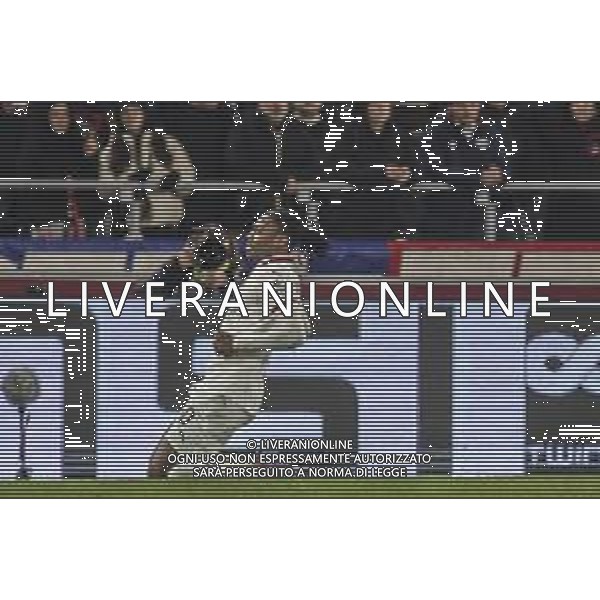 Rafael Leao of AC Milan celebrates after scoring goal during Bologna BFC vs AC Milan, 9° Serie A Enilive 2024-25 game at Renato Dall\'Ara stadium in Bologna (BO), Italy, on February 27, 2025. (Photo by Davide Casentini)- AGENZIA ALDO LIVERANI SAS
