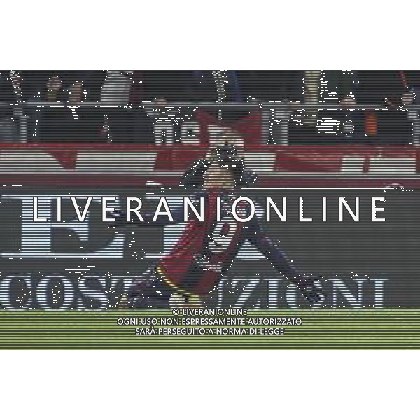 Santiago Castro of Bologna FC celebrates after scoring goal during Bologna BFC vs AC Milan, 9° Serie A Enilive 2024-25 game at Renato Dall\'Ara stadium in Bologna (BO), Italy, on February 27, 2025. (Photo by Davide Casentini)- AGENZIA ALDO LIVERANI SAS