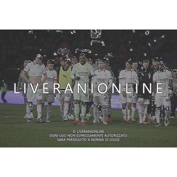 Milan players expresses disappointment at the end of Bologna BFC vs AC Milan, 9° Serie A Enilive 2024-25 game at Renato Dall\'Ara stadium in Bologna (BO), Italy, on February 27, 2025. (Photo by Davide Casentini)- AGENZIA ALDO LIVERANI SAS