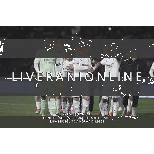 Milan players expresses disappointment at the end of Bologna BFC vs AC Milan, 9° Serie A Enilive 2024-25 game at Renato Dall\'Ara stadium in Bologna (BO), Italy, on February 27, 2025. (Photo by Davide Casentini)- AGENZIA ALDO LIVERANI SAS
