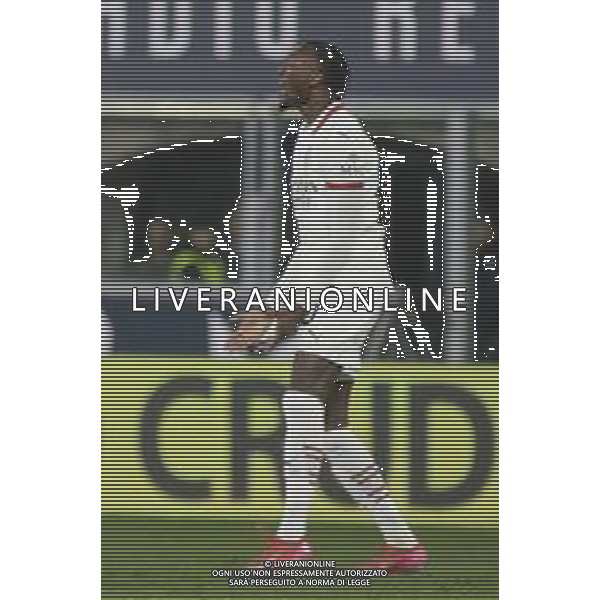 Tammy Abraham of AC Milan gestures during Bologna BFC vs AC Milan, 9° Serie A Enilive 2024-25 game at Renato Dall\'Ara stadium in Bologna (BO), Italy, on February 27, 2025. (Photo by Davide Casentini)- AGENZIA ALDO LIVERANI SAS