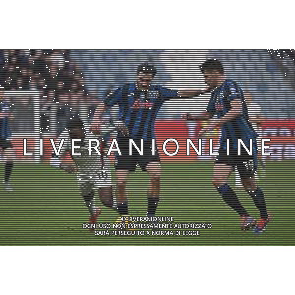 TVRG Atalanta vs Venezia nella foto da SX John Yeboah (Venezia), Sead Kolasinac (Atalanta) e Berat Djimsiti (Atalanta) Bergamo 01-03-2025 Gewiss Stadium Campionato Serie A Enilive - 27a giornata foto Roberto Garavaglia/Agenzia Aldo Liverani sas
