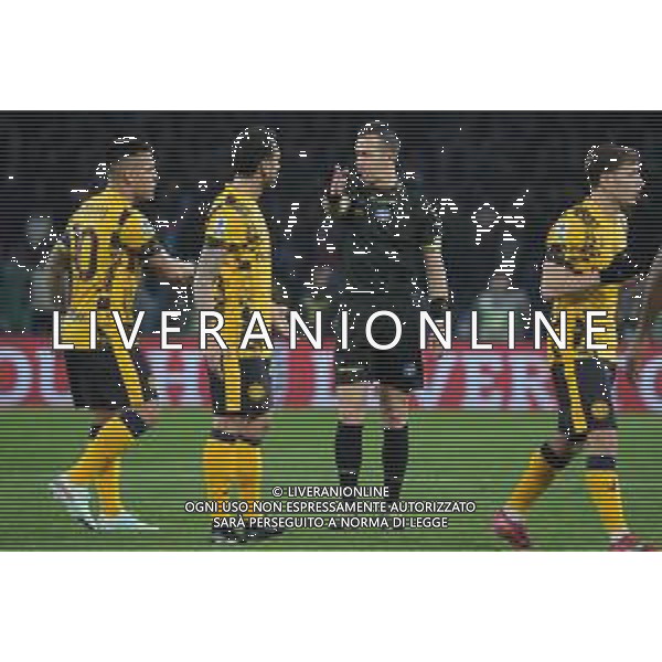 NAPOLI - INTER CAMPIONATO CALCIO SERIE A 01.03.2025 Nella foto: arbitro Doveri, Lautaro Martínez, Hakan Calhanoglu Foto Mosca, Ag.Liverani- AGENZIA ALDO LIVERANI SAS