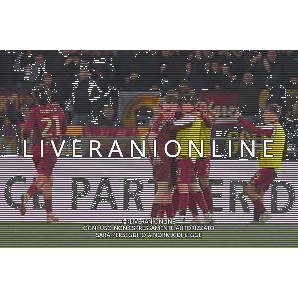Roma vs Como Campionato Serie A Enilive - 27 Giornata Stadio Olimpico - Roma 02-03-2025 nella foto Esultanza Roma ©Federico Gaetano - AGENZIA ALDO LIVERANI SAS