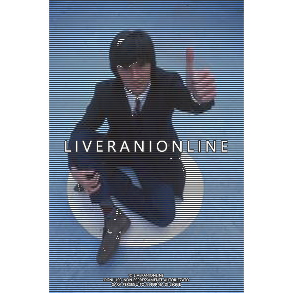DIAP-RETROSPETTIVA BOBBY SOLO CANTANTE NELLA FOTO BOBBY SOLO A SANREMO NELL\'ANNO 1981 FOTO ENRICO LIVERANI-AG ALDO LIVERANI SAS