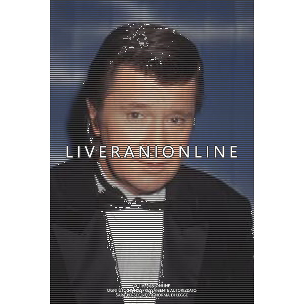 DIAP-RETROSPETTIVA BOBBY SOLO CANTANTE NELLA FOTO BOBBY SOLO NELL\'ANNO 1990 AG ALDO LIVERANI SAS
