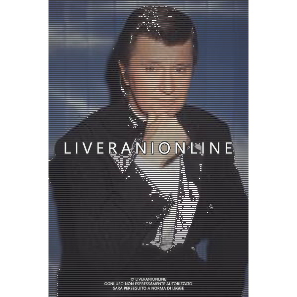 DIAP-RETROSPETTIVA BOBBY SOLO CANTANTE NELLA FOTO BOBBY SOLO NELL\'ANNO 1990 AG ALDO LIVERANI SAS