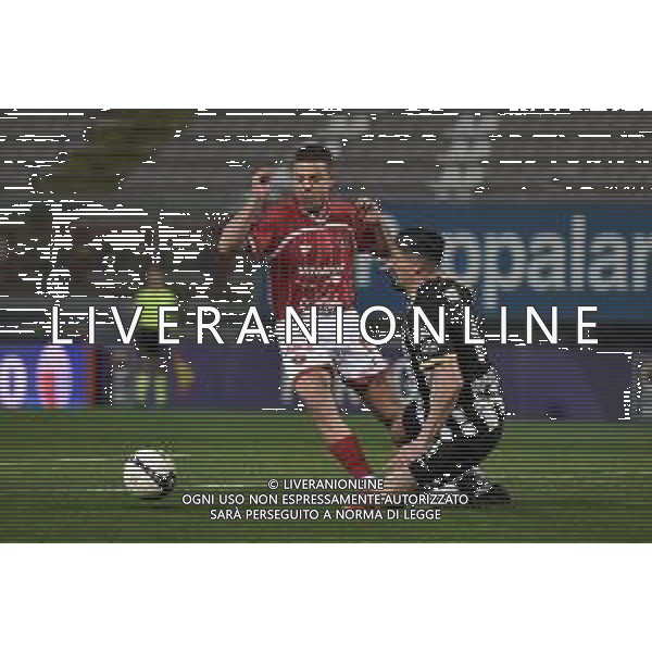 Perugia vs Ascoli Campionato Serie C Now - 29 Giornata Stadio Renato Curi - Perugia 03-03-2025 nella foto Fallo da rigore di Varone su Giunti foto federico gaetano-ag aldo liverani sas