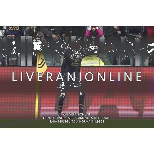 Randal Kolo Muani of Juventus FC gestures during Juventus FC vs Hellas Verona FC, 27° Serie A Enilive 2024-25 game at Allianz Stadium in Torino (TO), Italy, on March 03, 2025. (Photo by Davide Casentini)- AG ALDO LIVERANI SAS