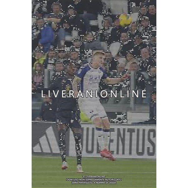Nicolas Valentini of Hellas Verona FC heads the ball during Juventus FC vs Hellas Verona FC, 27° Serie A Enilive 2024-25 game at Allianz Stadium in Torino (TO), Italy, on March 03, 2025. (Photo by Davide Casentini)- AG ALDO LIVERANI SAS