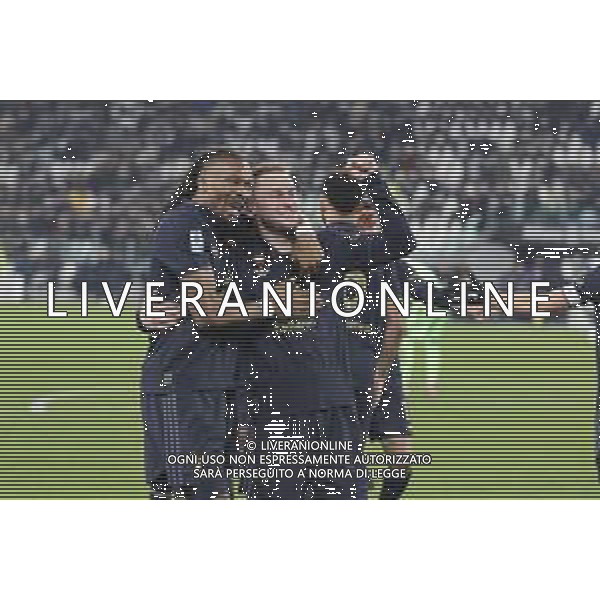 Teun Koopmeiners of Juventus FC celebrates goal with Khephren Thuram of Juventus FC during Juventus FC vs Hellas Verona FC, 27° Serie A Enilive 2024-25 game at Allianz Stadium in Torino (TO), Italy, on March 03, 2025. (Photo by Davide Casentini)- AG ALDO LIVERANI SAS