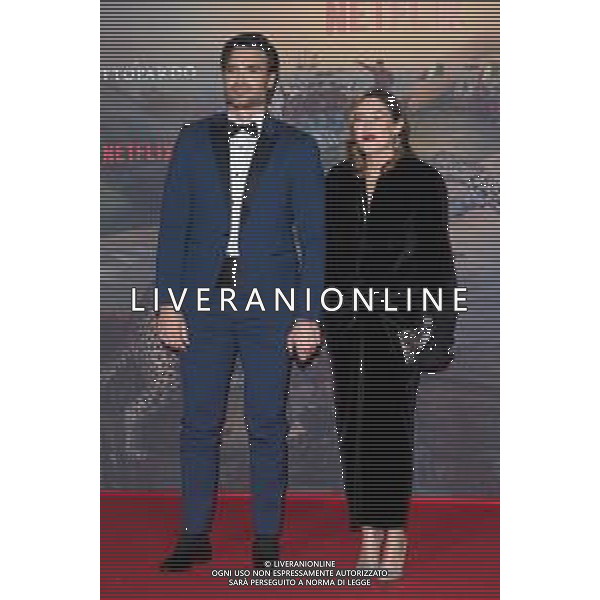 Roma - 03/03/2025 Red Carpet per la premiere della Serie TV Netflix IL GATTOPARDO nella foto: Giulio Berruti - Maria Elena Boschi  ANDREA BRACAGLIA- AG ALDO LIVERANI SAS