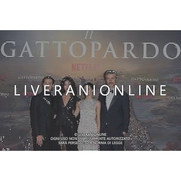 Roma - 03/03/2025 Red Carpet per la premiere della Serie TV Netflix IL GATTOPARDO nella foto: Saul Nanni - Deva Cassel - Benedetta Porcaroli - Kim Rossi Stuart  ANDREA BRACAGLIA- AG ALDO LIVERANI SAS