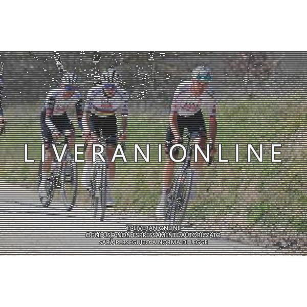 06-03-2025 Allenamento Strade Bianche 2025; 2025, Uae Team Emirates - Xrg; Pogacar, Tadej; Novak, Domen; Le Tolfe; ©SIROTTI - AGENZIA ALDO LIVERANI SAS