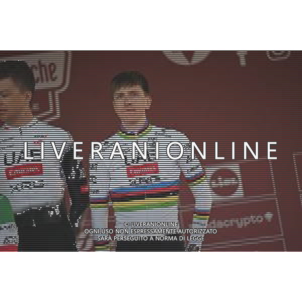 07-03-2025 Presentazione Squadre Strade Bianche 2025; 2025, Uae Team Emirates - Xrg; Pogacar, Tadej; Siena; foto stefano sirotti-ag aldo liverani sas