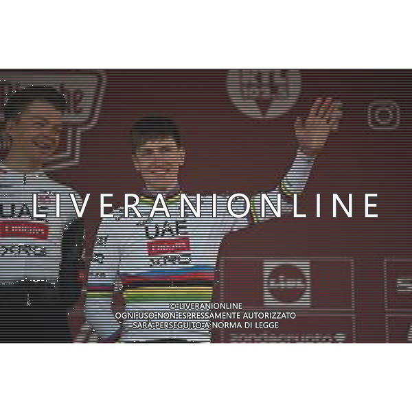 07-03-2025 Presentazione Squadre Strade Bianche 2025; 2025, Uae Team Emirates - Xrg; Pogacar, Tadej; Siena; foto stefano sirotti-ag aldo liverani sas