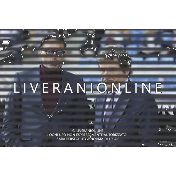 Davide Vagnati Sport Director of Torino FC speaks to Urbano Cairo Chairman of Torino FC during Parma Calcio vs Torino FC, 28° Serie A Enilive 2024-25 game at Ennio Tardini stadium in Parma (PR), Italy, on March 08, 2025. (Photo by Davide Casentini) AG ALDO LIVERANI SAS