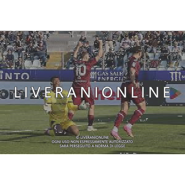 Zion Suzuki of Parma AC expresses disappointment after Eljif Elmas of Torino FC goal during Parma Calcio vs Torino FC, 28° Serie A Enilive 2024-25 game at Ennio Tardini stadium in Parma (PR), Italy, on March 08, 2025. (Photo by Davide Casentini) AG ALDO LIVERANI SAS