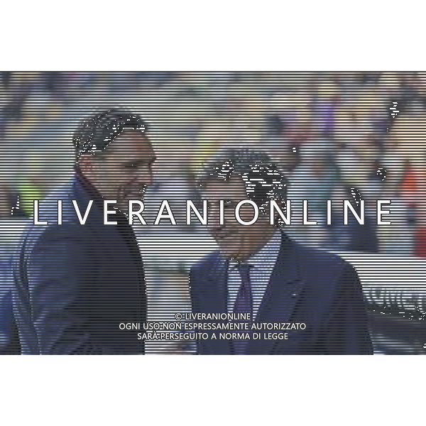 Davide Vagnati Sport Director of Torino FC speaks to Urbano Cairo Chairman of Torino FC during Parma Calcio vs Torino FC, 28° Serie A Enilive 2024-25 game at Ennio Tardini stadium in Parma (PR), Italy, on March 08, 2025. (Photo by Davide Casentini) AG ALDO LIVERANI SAS