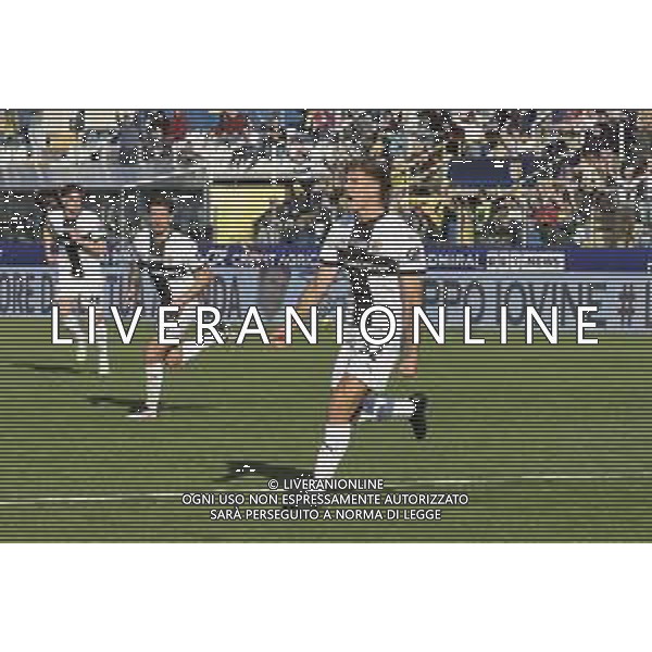 Mateo Pellegrino of Parma AC celebrates after scoring goal during Parma Calcio vs Torino FC, 28° Serie A Enilive 2024-25 game at Ennio Tardini stadium in Parma (PR), Italy, on March 08, 2025. (Photo by Davide Casentini) AG ALDO LIVERANI SAS