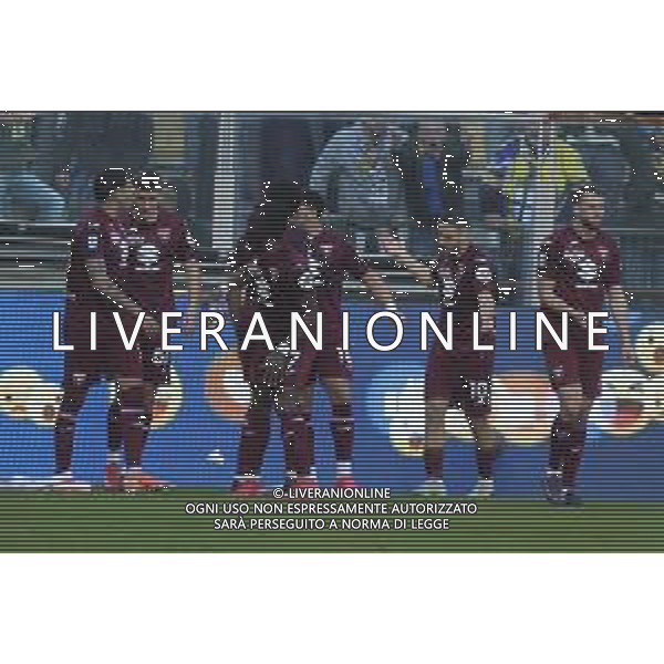 Ché Adams of Torino FC celebrates after scoring goal during Parma Calcio vs Torino FC, 28° Serie A Enilive 2024-25 game at Ennio Tardini stadium in Parma (PR), Italy, on March 08, 2025. (Photo by Davide Casentini) AG ALDO LIVERANI SAS