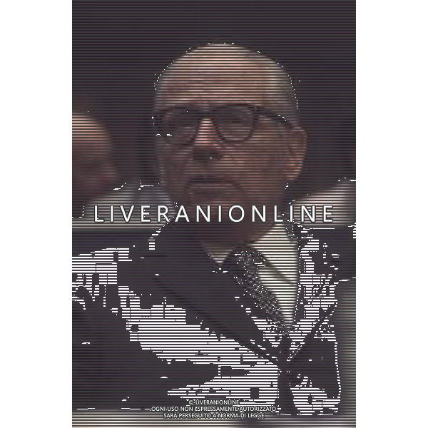 COL- RETROSPETTIVA GIOVANNI GRONCHO POLITICO E EX PRESIDENTE DELLA REPUBBLICA ITALIANA NELLA FOTO GIOVANNI GRONCHI AG ALDO LIVERANI SAS