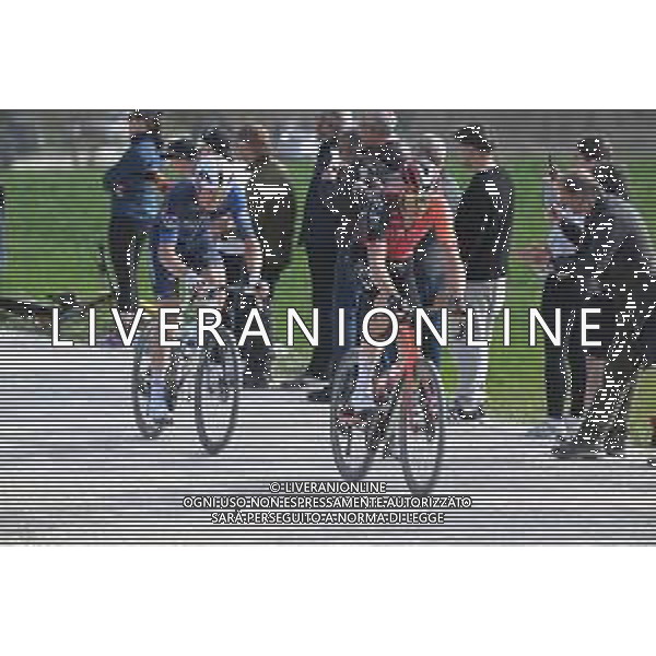08-03-2025 Strade Bianche; 2025, Ineos Grenadiers; 2025, Groupama - Fdj; Swift, Connor; Askey, Lewis; Monte Sante Marie; ©SIROTTI - AGENZIA ALDO LIVERANI SAS