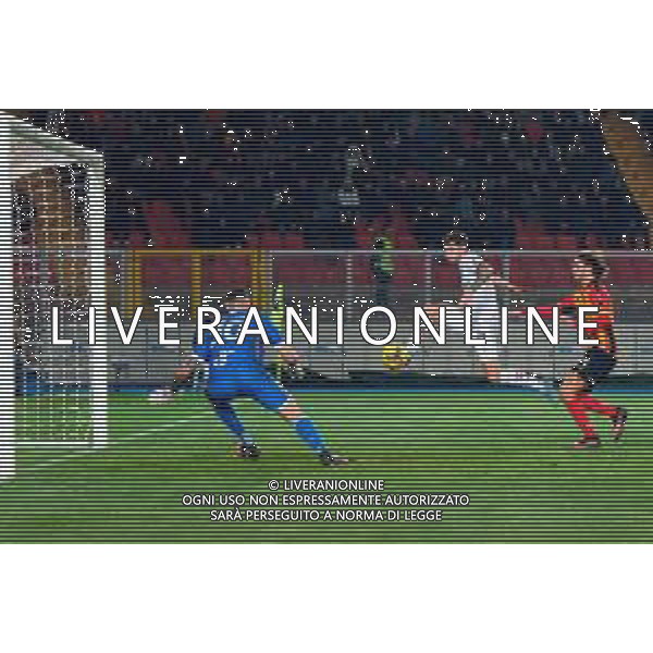 TVEM March 8, 2025 Lecce, Italy - US Lecce vs AC Milan - Italian soccer serie A 2024/25 - Via Del Mare Stadium. In the pic: Christian Pulisic of AC Milan scores a goal of 2-3 ©Emmanuele Mastrodonato - AGENZIA ALDO LIVERANI SAS