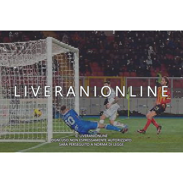 TVEM March 8, 2025 Lecce, Italy - US Lecce vs AC Milan - Italian soccer serie A 2024/25 - Via Del Mare Stadium. In the pic: Christian Pulisic of AC Milan scores a goal of 2-3 ©Emmanuele Mastrodonato - AGENZIA ALDO LIVERANI SAS