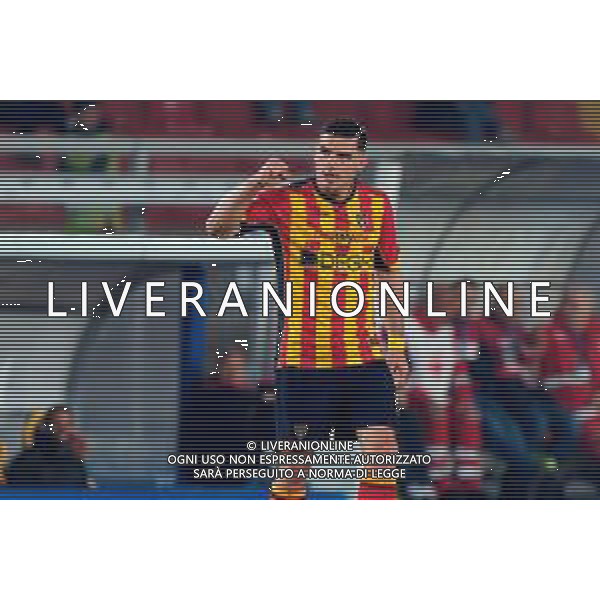 TVEM March 8, 2025 Lecce, Italy - US Lecce vs AC Milan - Italian soccer serie A 2024/25 - Via Del Mare Stadium. In the pic: Nikola Krstovic of US Lecce celebrates after scoring a goal ©Emmanuele Mastrodonato - AGENZIA ALDO LIVERANI SAS