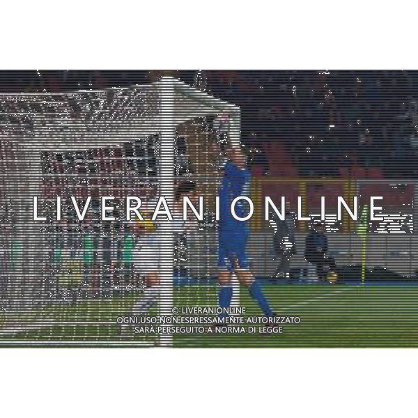 TVEM March 8, 2025 Lecce, Italy - US Lecce vs AC Milan - Italian soccer serie A 2024/25 - Via Del Mare Stadium. In the pic: Joao Felix of AC Milan celebrates after scoring a goal ©Emmanuele Mastrodonato - AGENZIA ALDO LIVERANI SAS