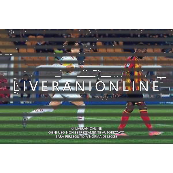TVEM March 8, 2025 Lecce, Italy - US Lecce vs AC Milan - Italian soccer serie A 2024/25 - Via Del Mare Stadium. In the pic: Joao Felix of AC Milan celebrates after scoring a goal ©Emmanuele Mastrodonato - AGENZIA ALDO LIVERANI SAS