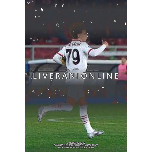 TVEM March 8, 2025 Lecce, Italy - US Lecce vs AC Milan - Italian soccer serie A 2024/25 - Via Del Mare Stadium. In the pic: Joao Felix of AC Milan celebrates after scoring a goal ©Emmanuele Mastrodonato - AGENZIA ALDO LIVERANI SAS