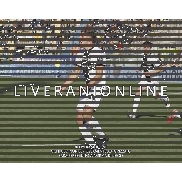 Mateo Pellegrino of Parma AC celebrates after scoring first goal during Parma Calcio vs Torino FC, 28° Serie A Enilive 2024-25 game at Ennio Tardini stadium in Parma (PR), Italy, on March 08, 2025. (Photo by Davide Casentini) AG ALDO LIVERANI SAS