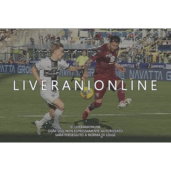 Guillermo Maripán of Torino FC competes for the ball with Pontus Almovist of Parma AC during Parma Calcio vs Torino FC, 28° Serie A Enilive 2024-25 game at Ennio Tardini stadium in Parma (PR), Italy, on March 08, 2025. (Photo by Davide Casentini) AG ALDO LIVERANI SAS