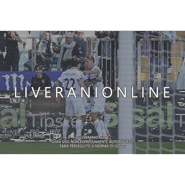 Mateo Pellegrino of Parma AC celebrates after scoring second goal during Parma Calcio vs Torino FC, 28° Serie A Enilive 2024-25 game at Ennio Tardini stadium in Parma (PR), Italy, on March 08, 2025. (Photo by Davide Casentini) AG ALDO LIVERANI SAS