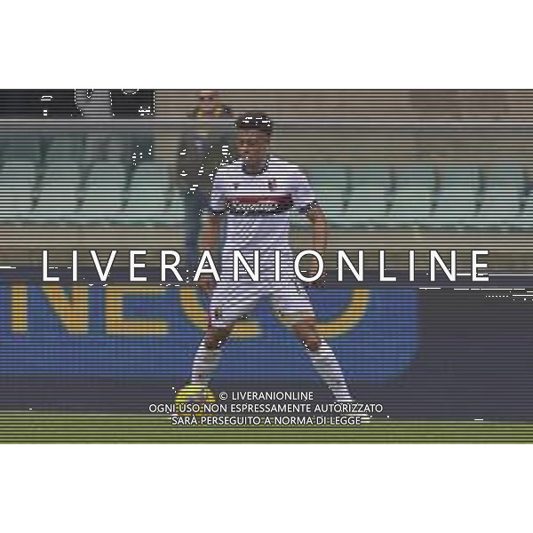 Dan Ndoye of Bologna FC play the ball during Hellas Verona FC vs Bologna BFC, 28° Serie A Enilive 2024-25 game at Marcantonio Bentegodi stadium in Verona (VR), Italy, on March 09, 2025. (Photo by Davide Casentini) AG ALDO LIVERANI SAS