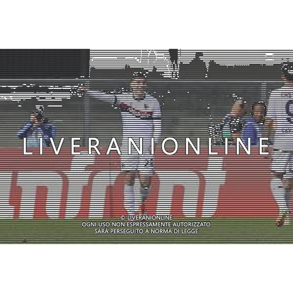 Nicolò Cambiaghi of Bologna FC celebrates after scoring during Hellas Verona FC vs Bologna BFC, 28° Serie A Enilive 2024-25 game at Marcantonio Bentegodi stadium in Verona (VR), Italy, on March 09, 2025. (Photo by Davide Casentini) AG ALDO LIVERANI SAS