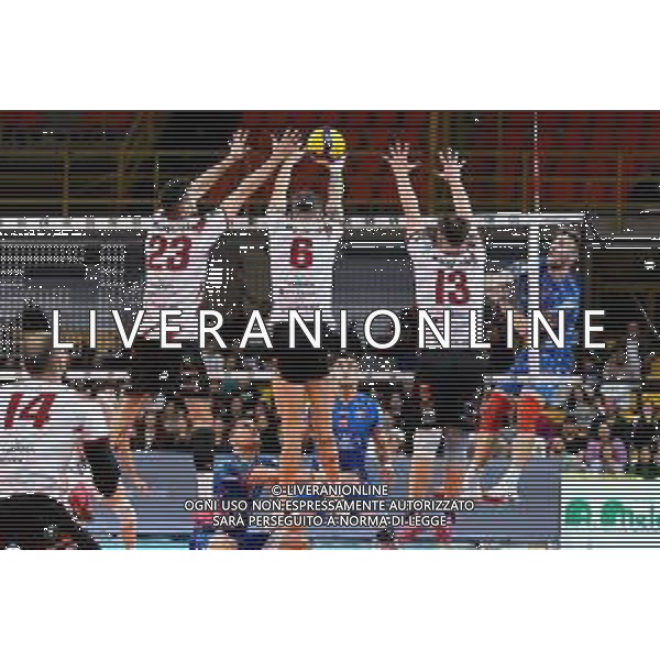 Reggio Calabria 09/03/2025 Volley Maschile Campionato serie A3. Domotek RC vs Sieco Service Ortona. In foto: Lazzaretto Picardo e Pugliatti Domotek RC murano Rossato Sieco Service Ortona . Foto: Pasquale Garreffa Agenzia Liverani SAS