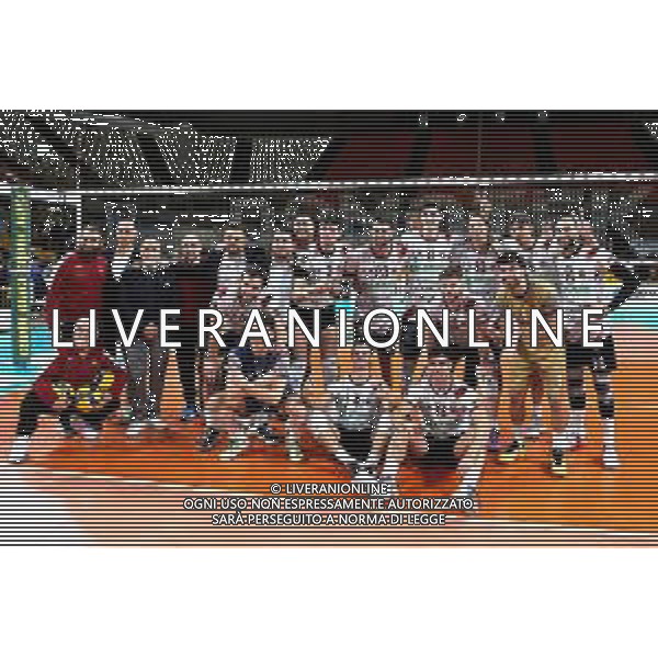 Reggio Calabria 09/03/2025 Volley Maschile Campionato serie A3. Domotek RC vs Sieco Service Ortona. In foto: La formazione della Domotek RC si conferma seconda in classifica anche dopo la sconfitta Foto: Pasquale Garreffa Agenzia Liverani SAS