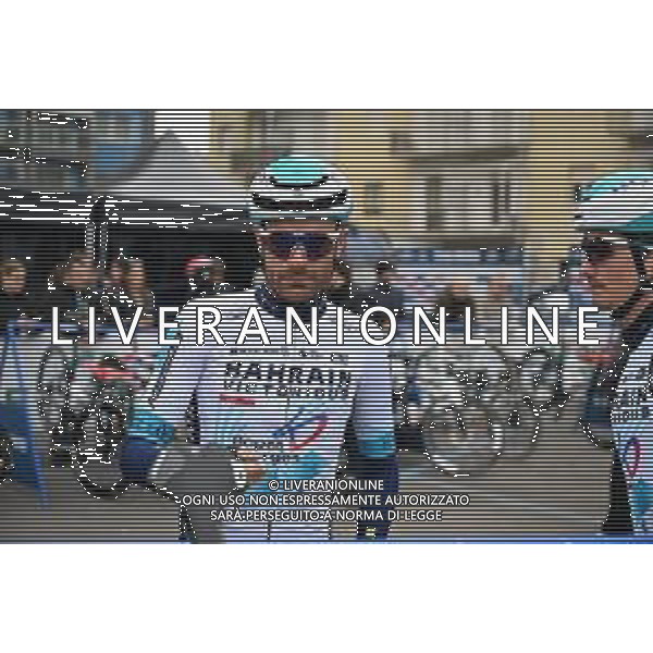12-03-2025 Tirreno - Adriatico; Tappa 03 Follonica - Colfiorito; 2025, Bahrain - Victorious; Caruso, Damiano; Follonica; foto stefano sirotti-ag aldo liverani sas