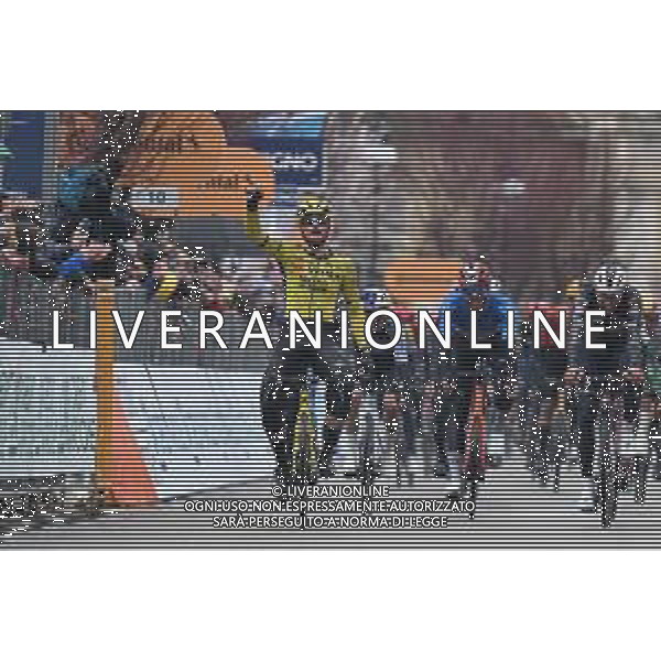 13-03-2025 Tirreno - Adriatico; Tappa 04 Norcia - Trasacco; 2025, Visma - Lease A Bike; 2025, Ineos Grenadiers; Kooij, Olav; Ganna, Filippo; Trasacco; ©SIROTTI - AGENZIA ALDO LIVERANI SAS